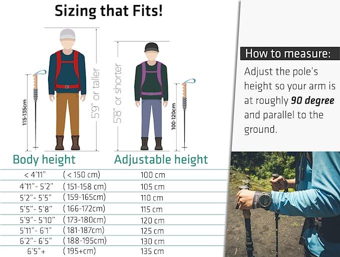 Collapsible Hiking Poles Walking Sticks