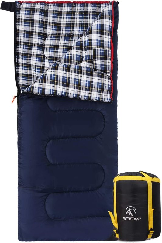 Cotton Flannel Sleeping Bag for Camping Backpacking