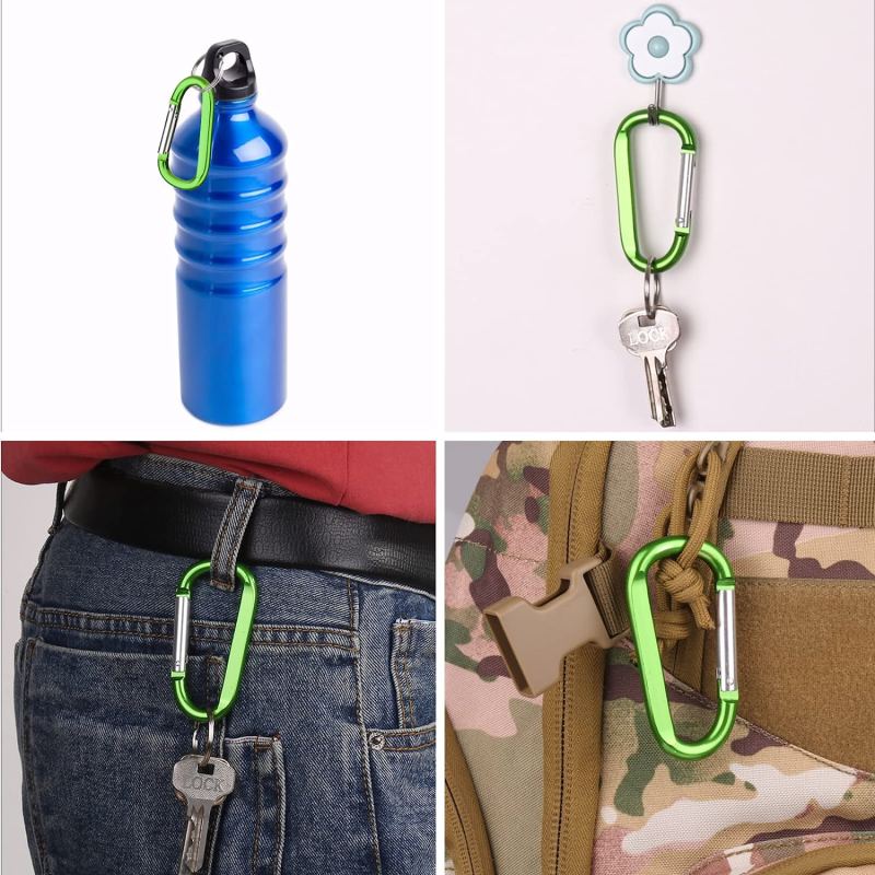Large Aluminum D Ring Shape Carabeaner