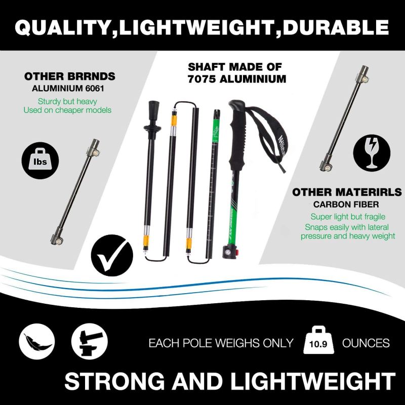 Foldable Lightweight Strong Poles
