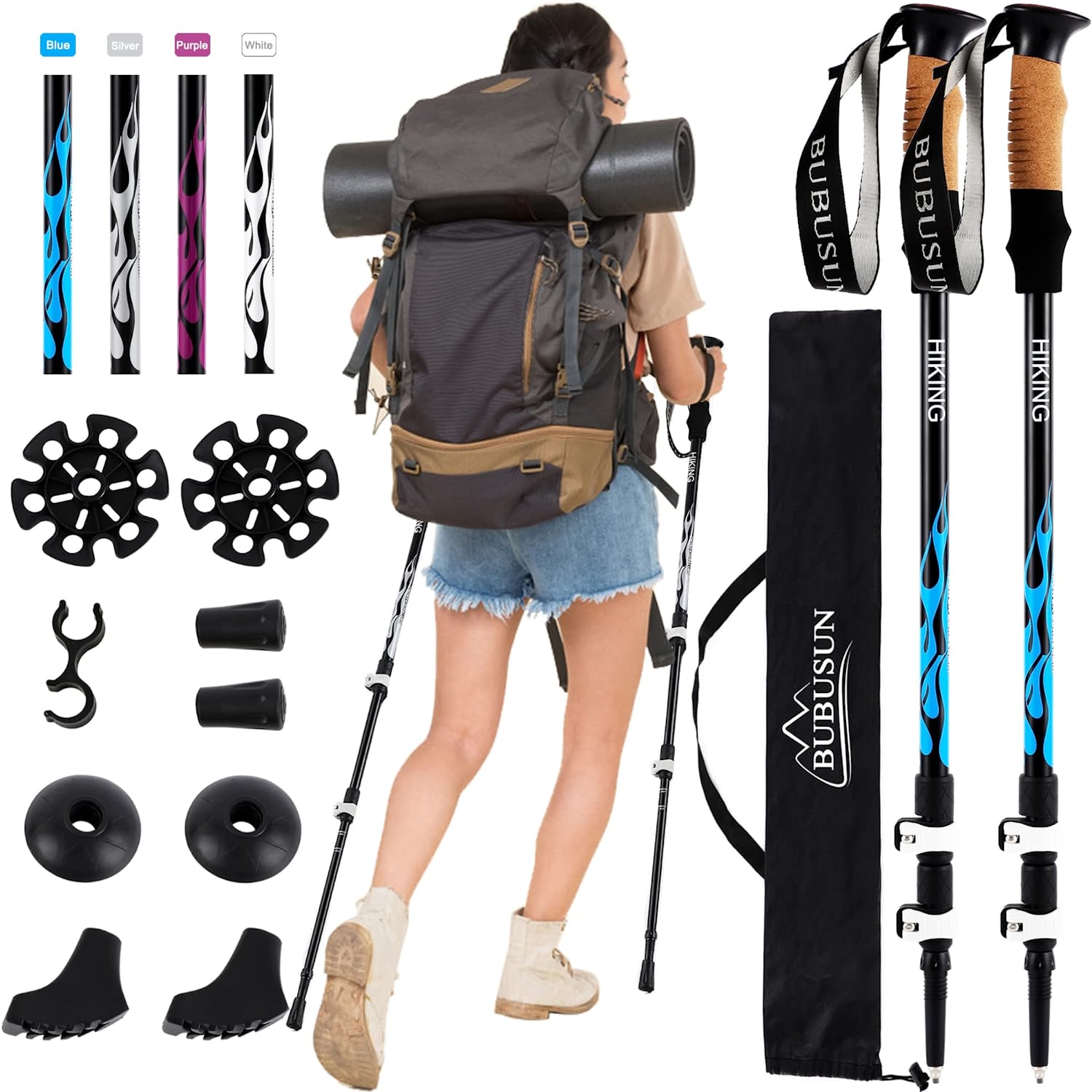 Collapsible Strong Aluminum Walking Sticks