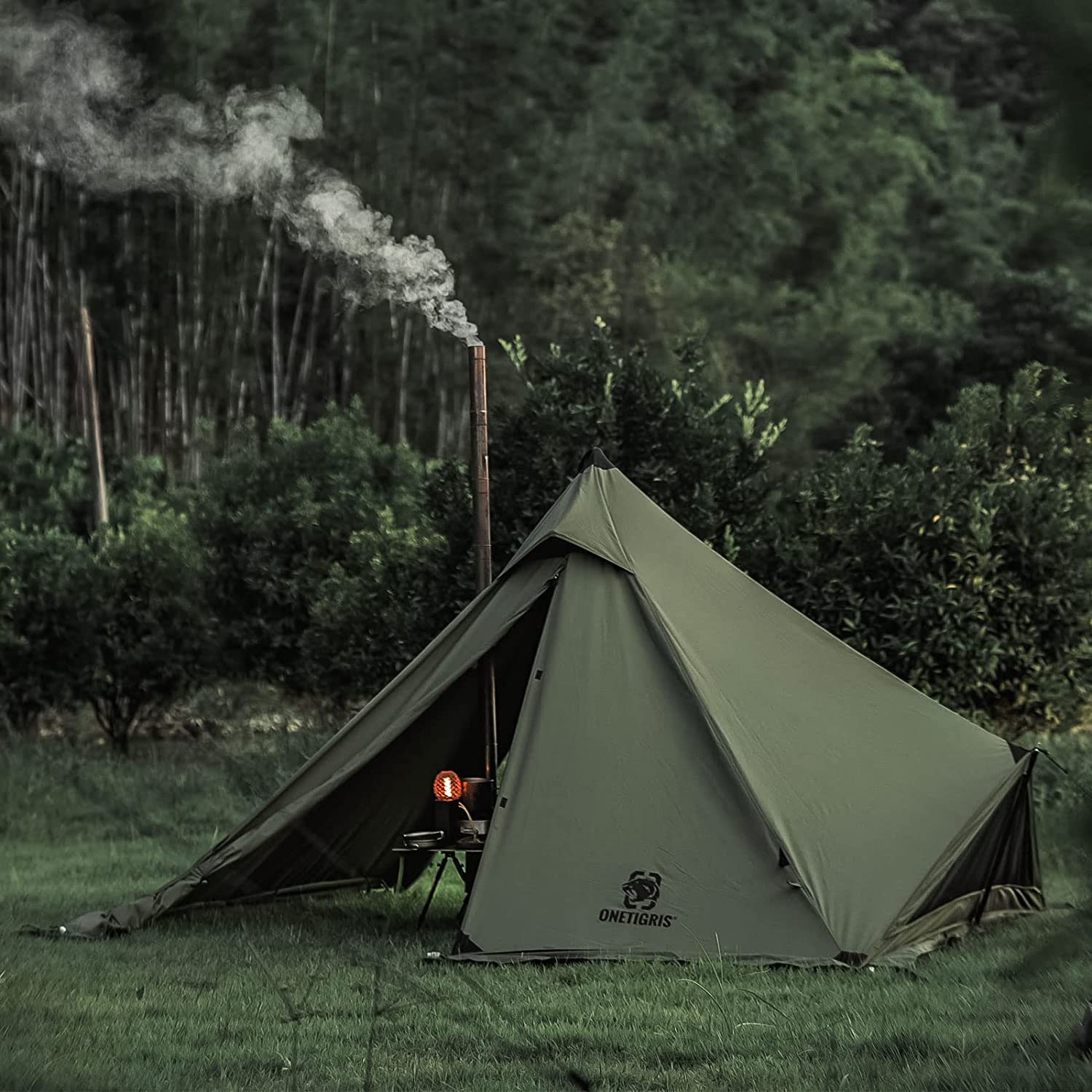 Teepee Hot Tent with Snow Skirt