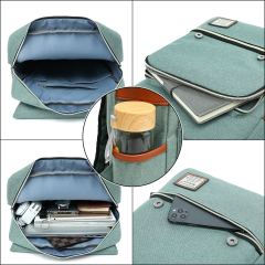 Vintage Laptop Backpack with USB Charging Port