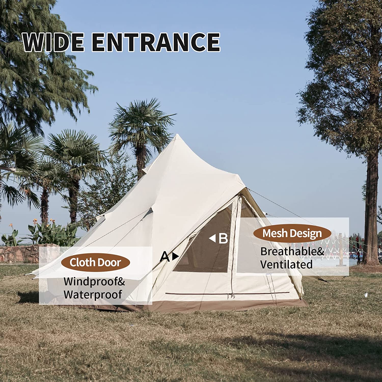 Cotton Canvas Luxury Yurt Camping Tent