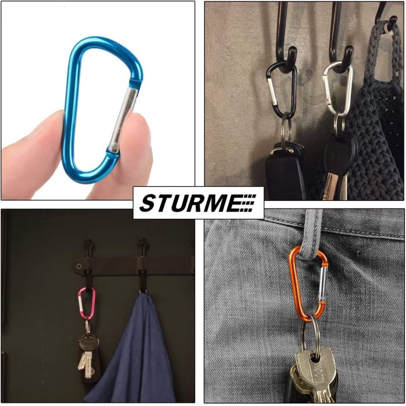 Aluminum D Ring Carabiners Clip