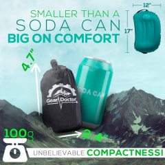 Teal Camping Pillow