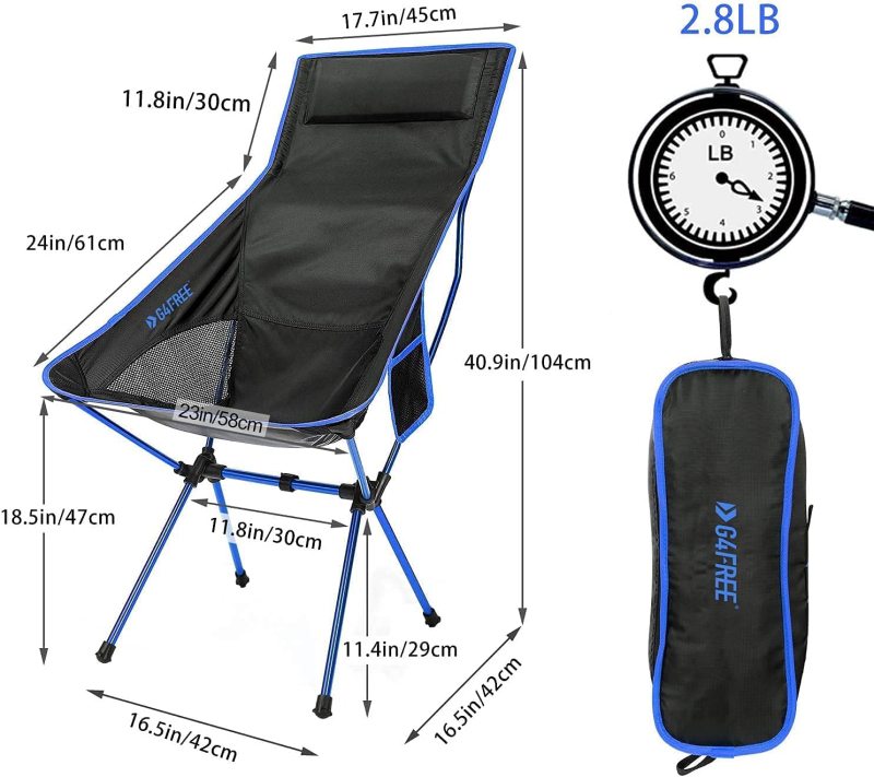 Lightweight Portable High Back Camp Chair