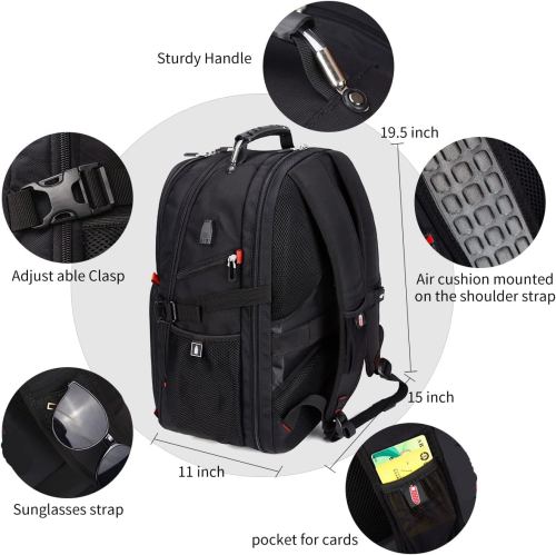 Extra Large 52L Travel Laptop Backpack