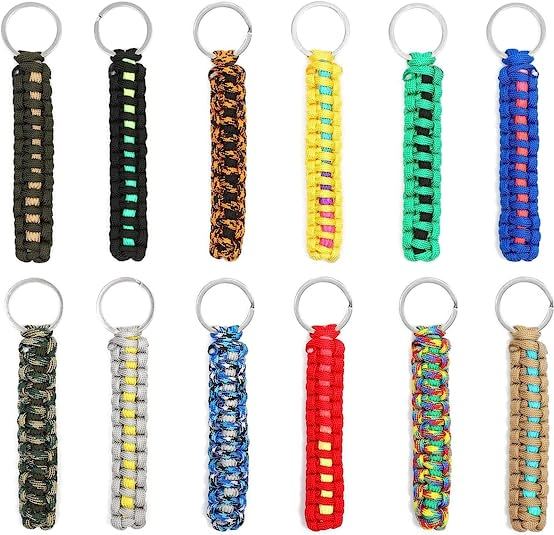 Paracord Keychain with Split Rings