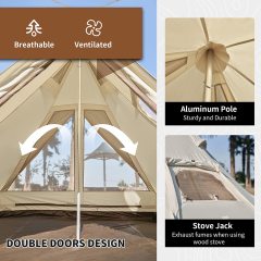Cotton Canvas Luxury Yurt Camping Tent