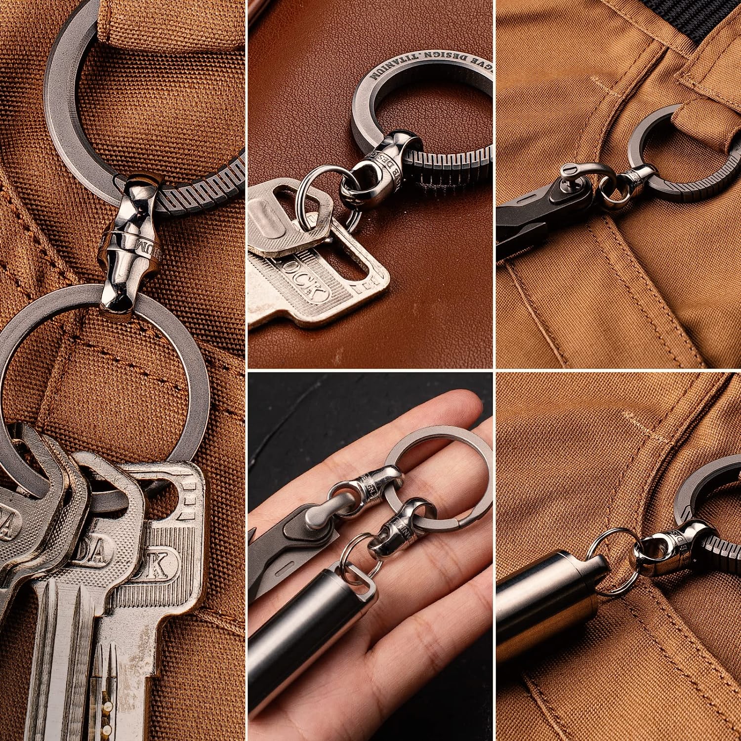 Titanium Key Ring