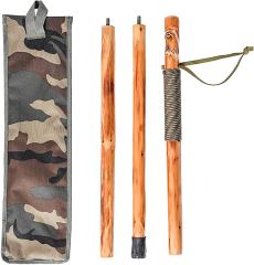 Detachable Fir Wood Walking Stick