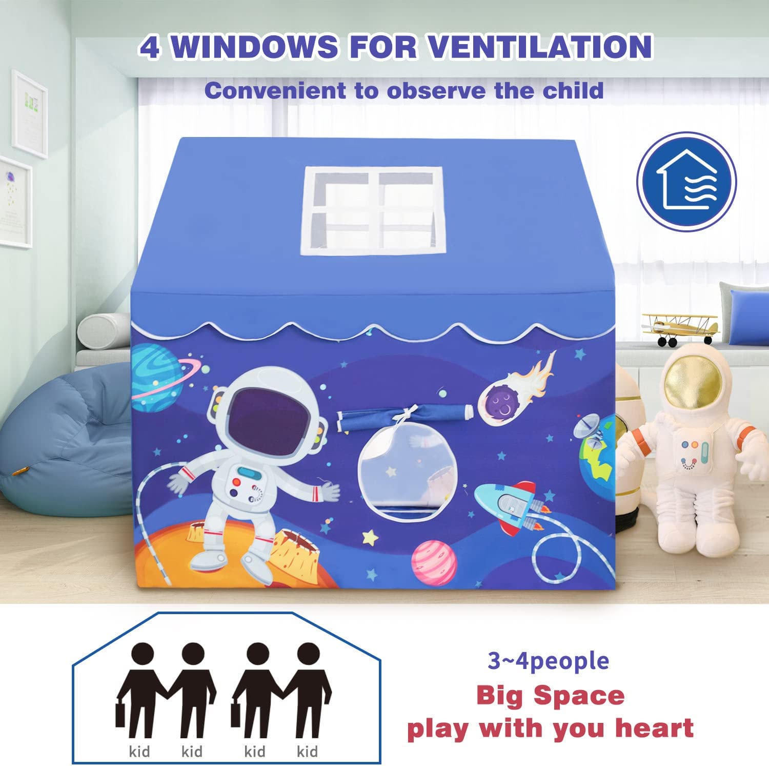Indoor and Outdoor Playhouse Toddler Tent
