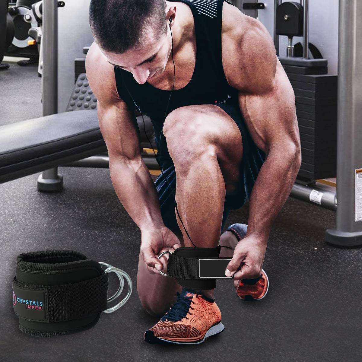 Ankle Strap for Cable Machine Attachments Gym