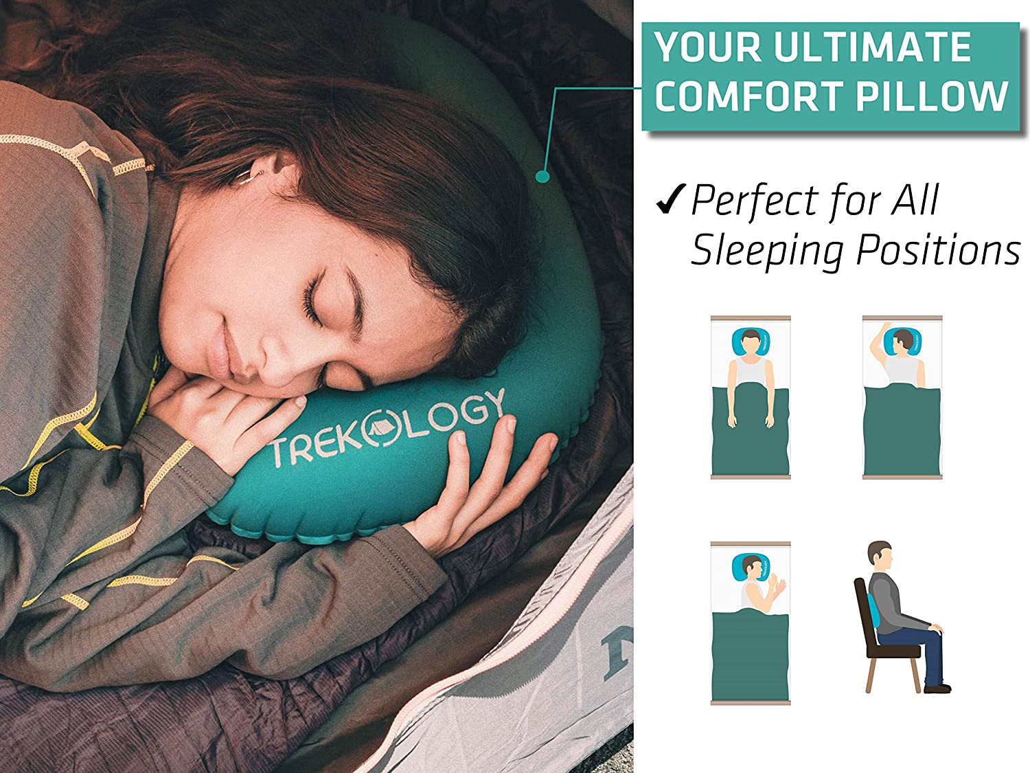 Ultralight Inflatable Camping Travel Pillow