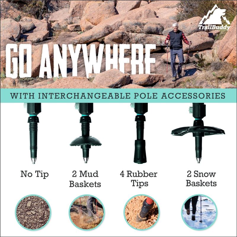 Collapsible Hiking Poles for Backpacking Gear