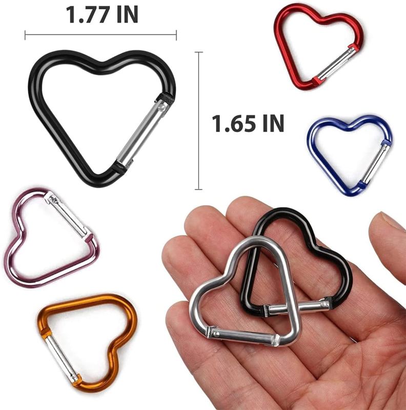 Fish Bone Shape Keychain Clips Mini Carabiner