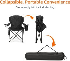 Folding Padded Outdoor Camping Chair