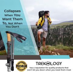 Collapsible Hiking Poles for Backpacking Gear