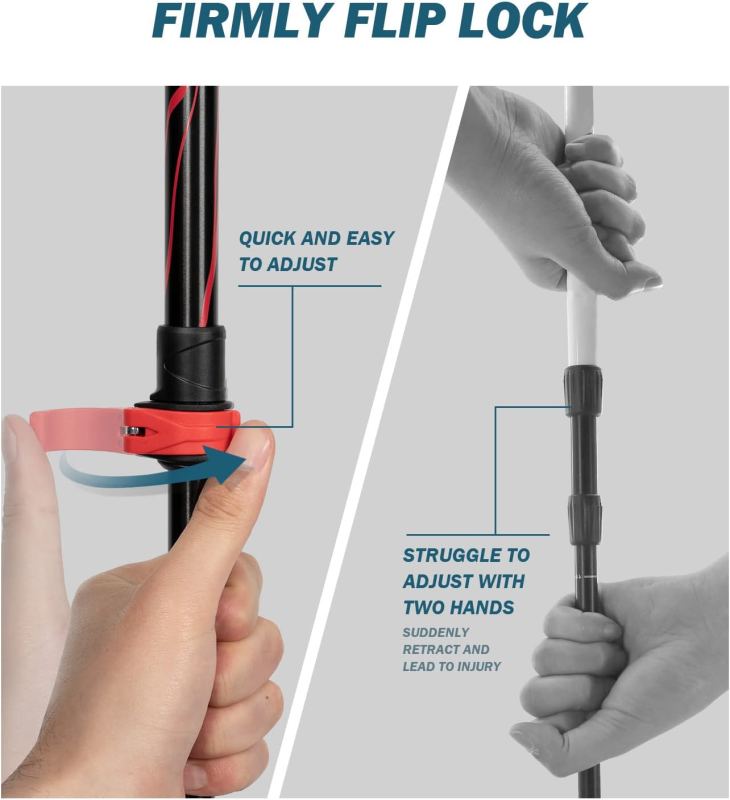 Hiker Trekking Hiking Poles Telescopic