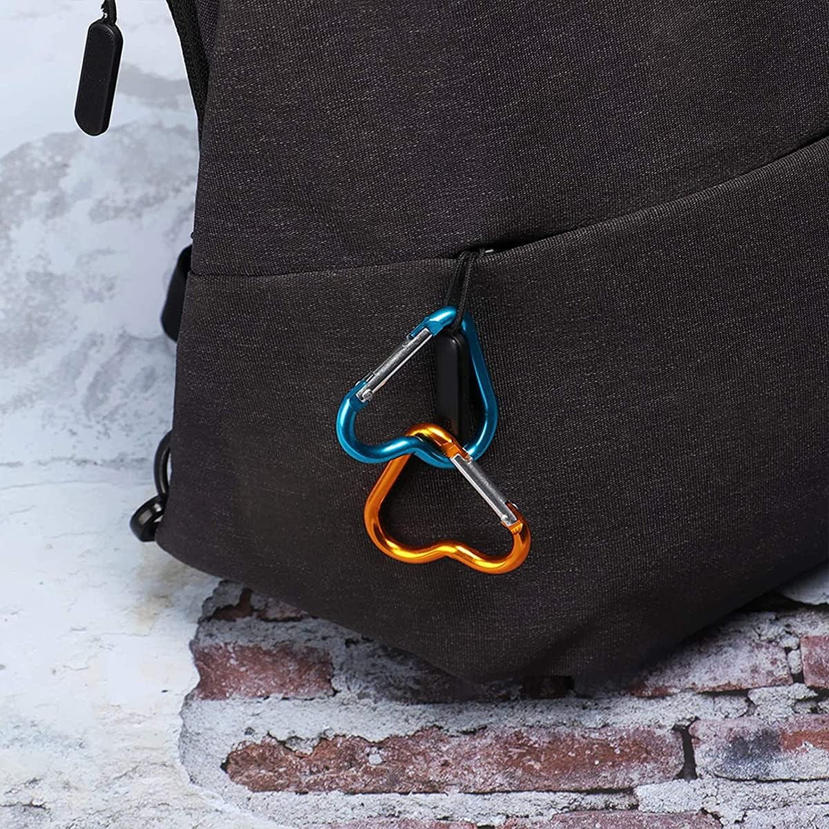 Fish Bone Shape Keychain Clips Mini Carabiner