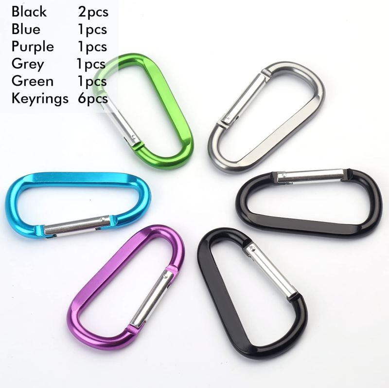 Large Aluminum D Ring Shape Carabeaner