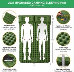 Double Sleeping Pad for Camping