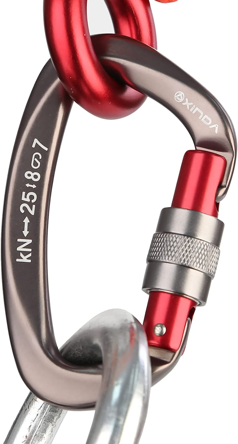 Screwgate Locking Carabiner Clip