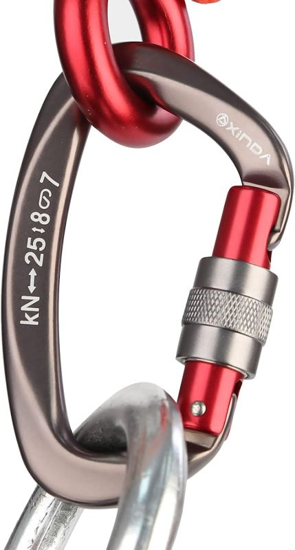 Screwgate Locking Carabiner Clip