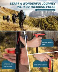 Hiker Trekking Hiking Poles Telescopic