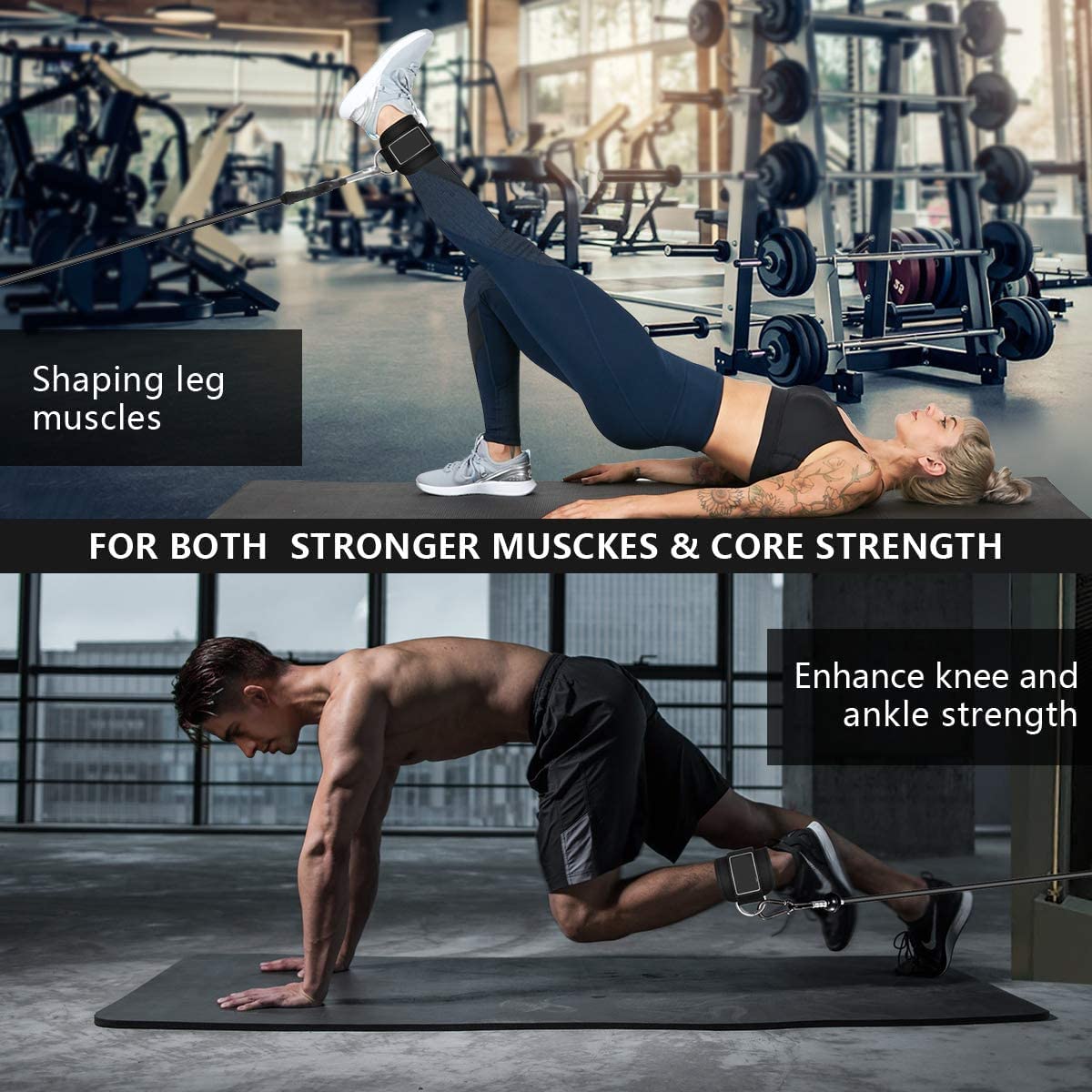 Ankle Strap for Cable Machine Attachments Gym