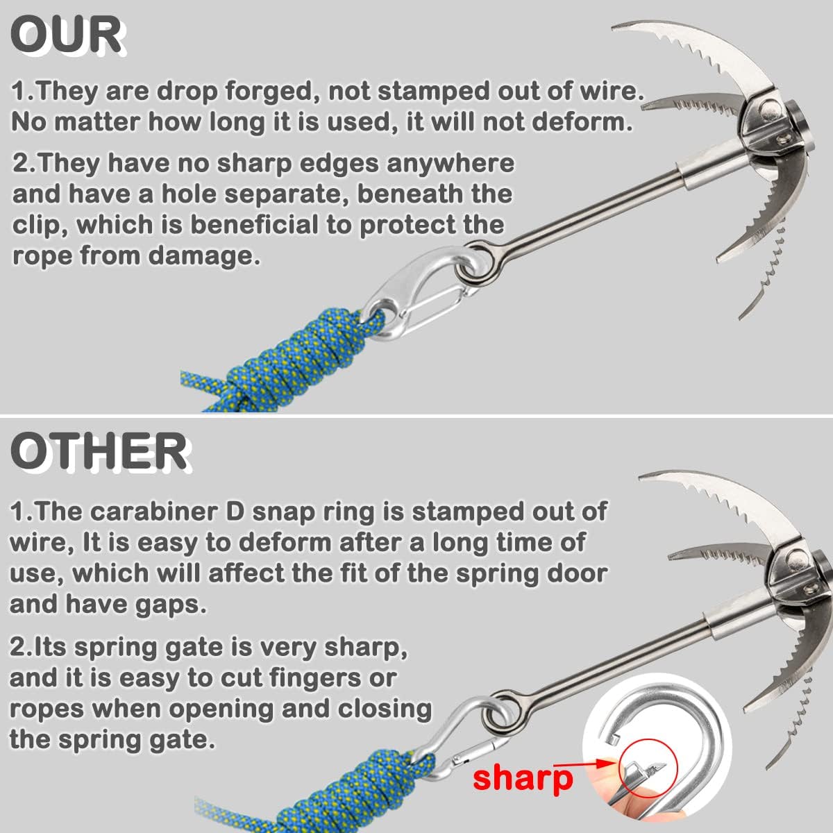 Heavy Duty Rope Connector Snap Hook