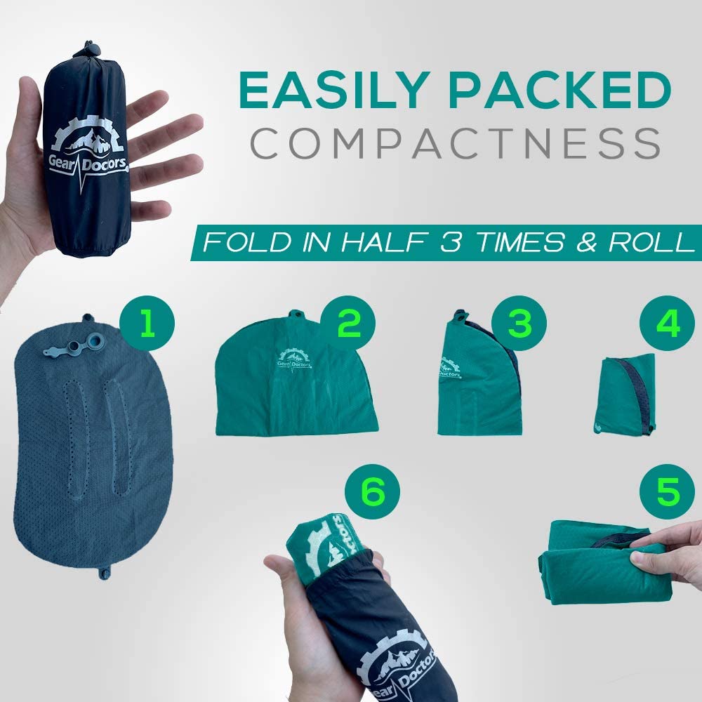 Teal Camping Pillow