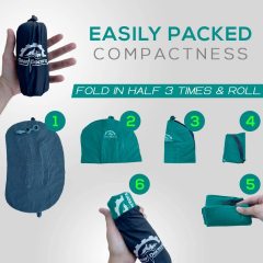 Teal Camping Pillow