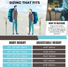 Collapsible Hiking Poles for Backpacking Gear