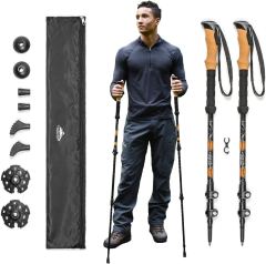 Mountain Tech Lightweight Aircraft-Grade Aluminum Trekking Poles