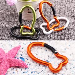 Fish Bone Shape Keychain Clips Mini Carabiner