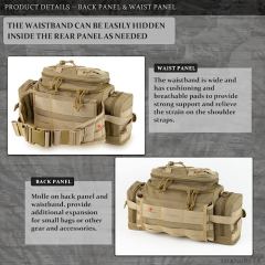 Outdoor Sling Backpack Hiking Fanny Waist Pack