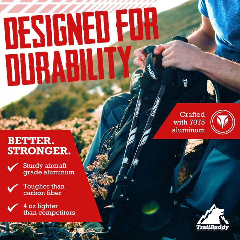 Collapsible Hiking Poles for Backpacking Gear