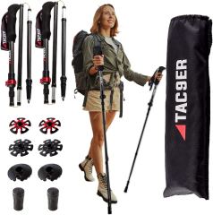 Carbon Fiber Trekking Poles for Hiking Collapsible and Foldable