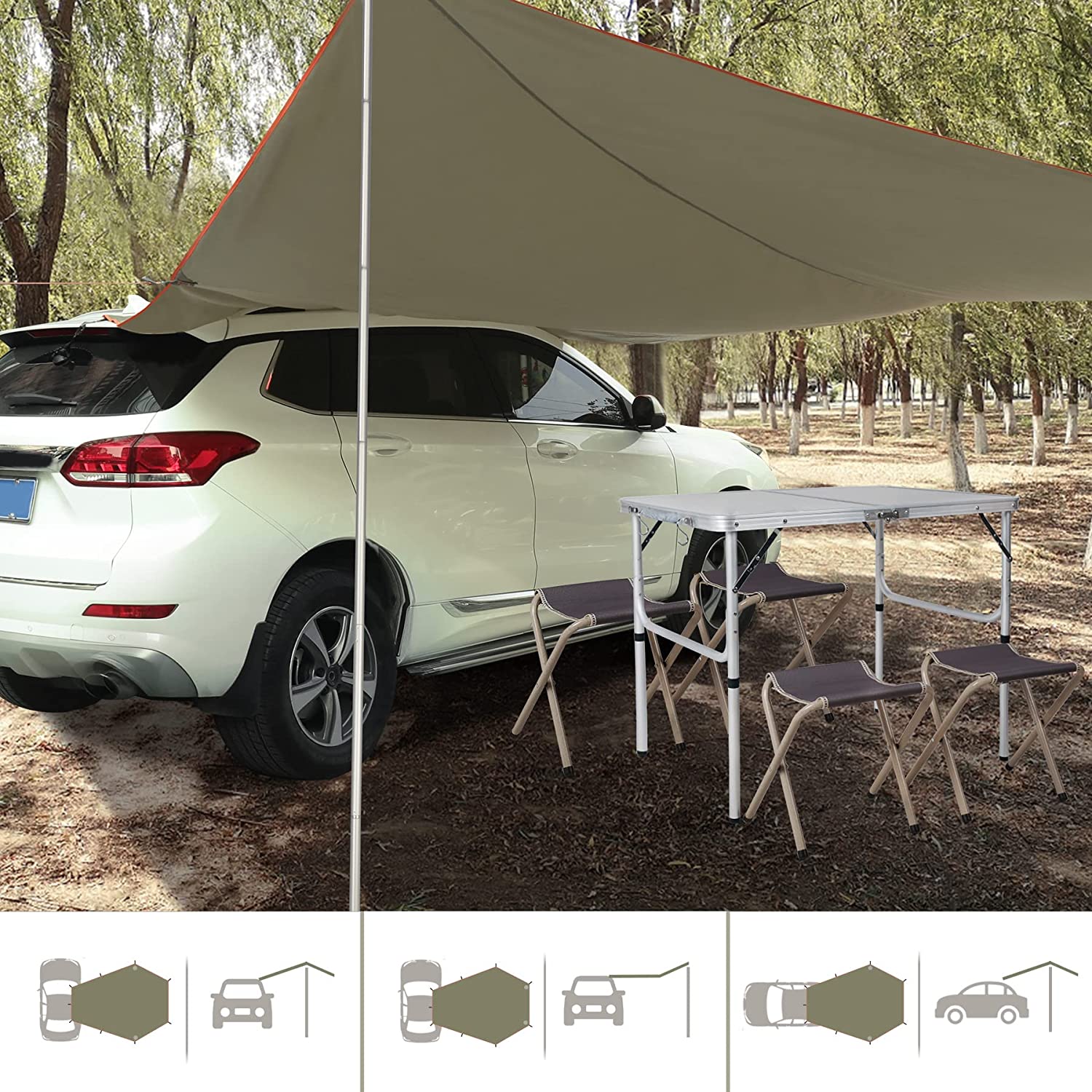 Waterproof Car Side Awning Sun Shelter