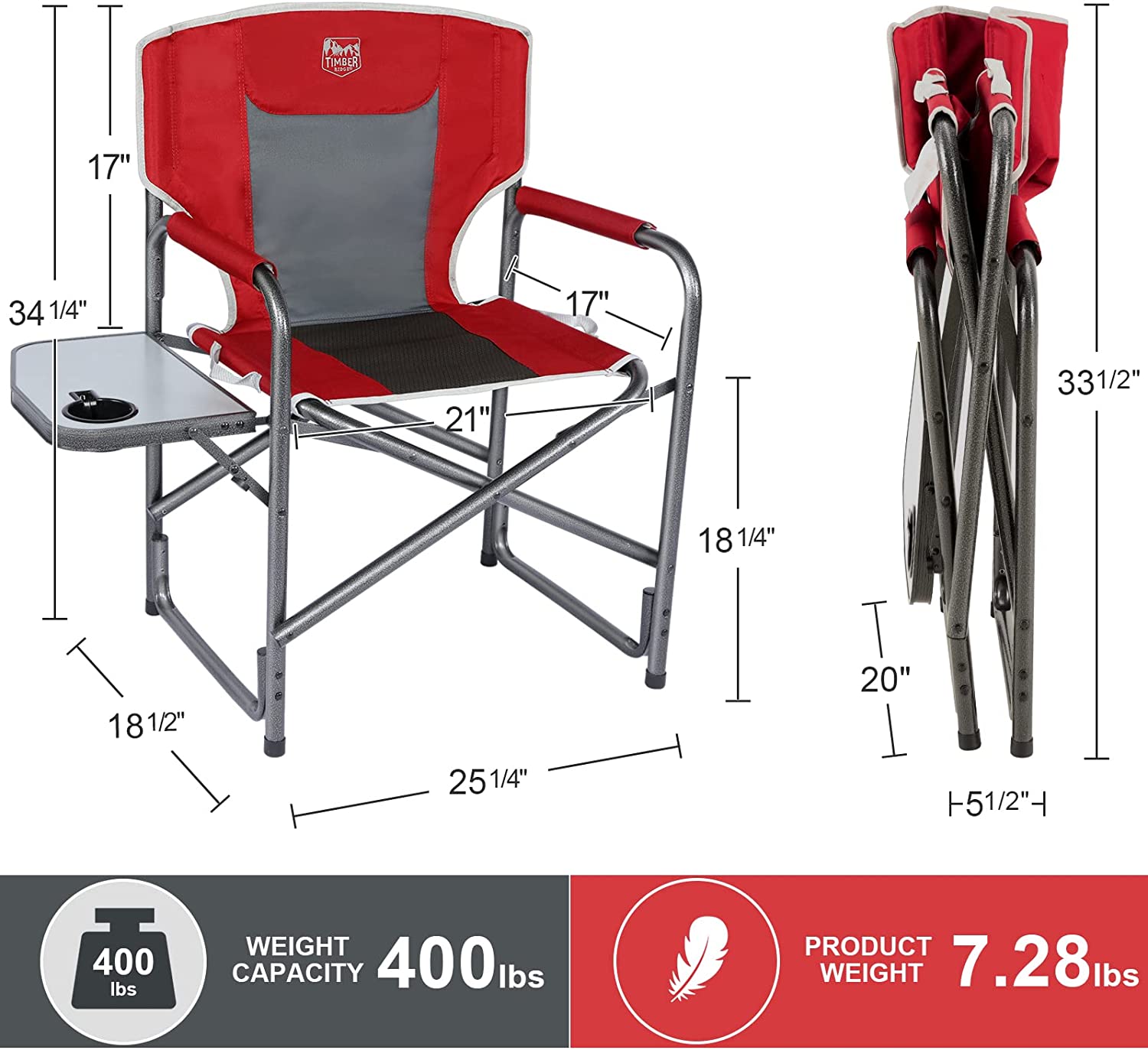 Lightweight Oversized Camping Chair