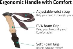 Collapsible Hiking Poles Walking Sticks
