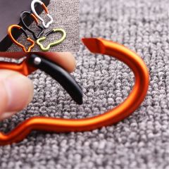 Fish Bone Shape Keychain Clips Mini Carabiner