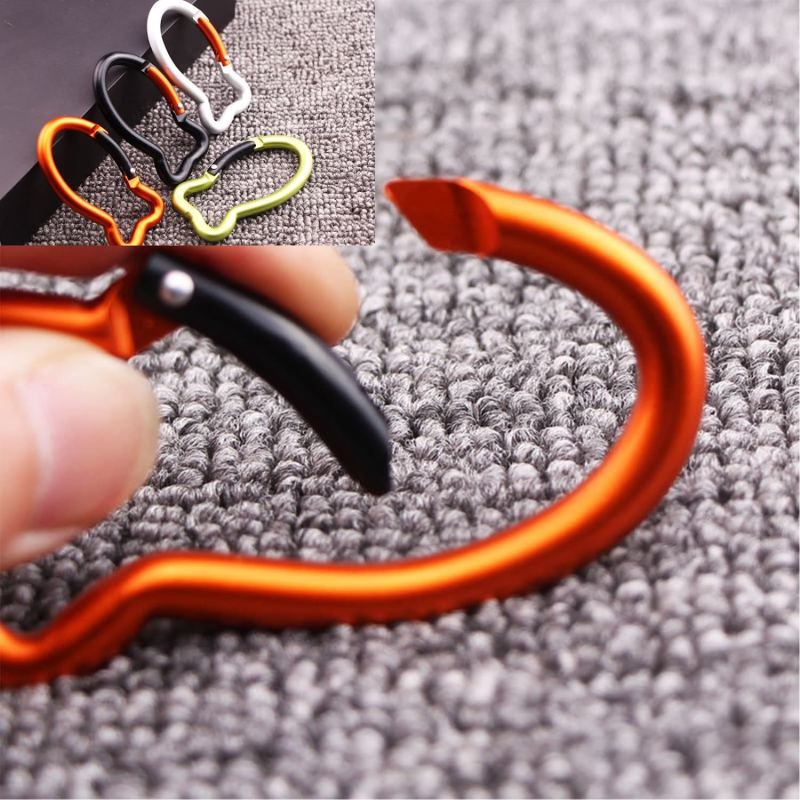 Fish Bone Shape Keychain Clips Mini Carabiner