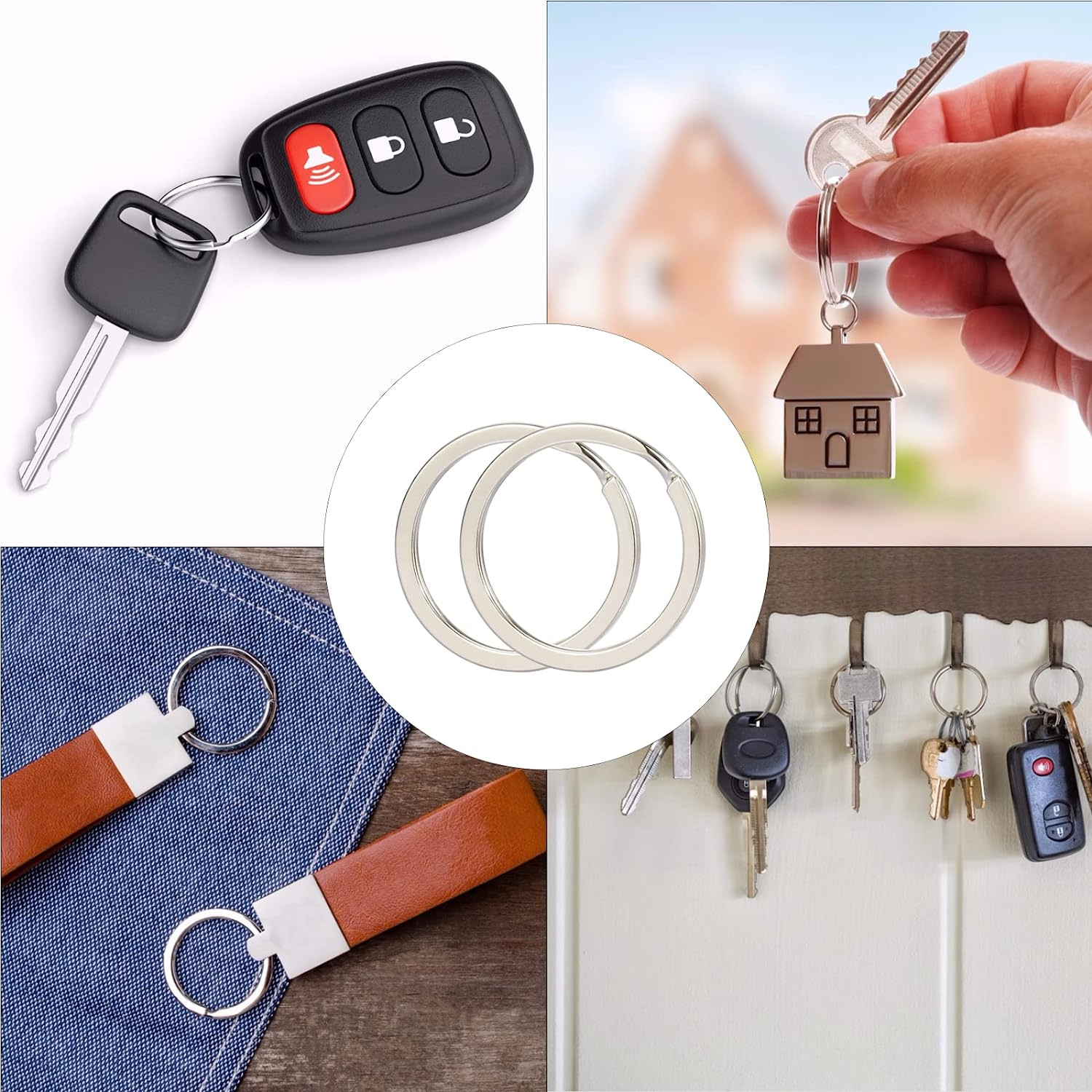 Small Aluminum Carabeaner Hooks
