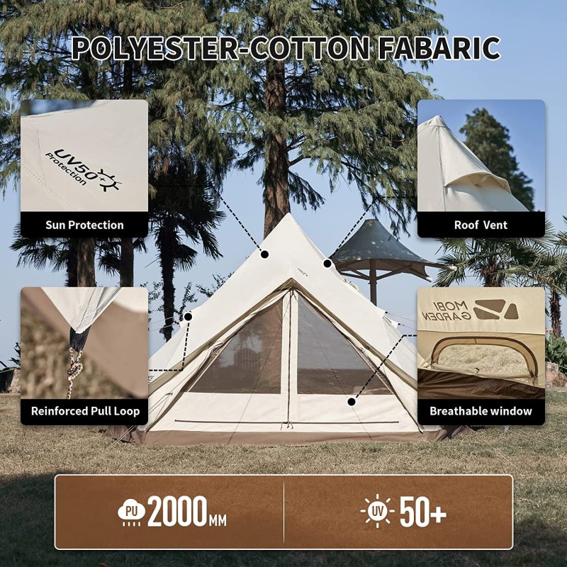 Cotton Canvas Luxury Yurt Camping Tent