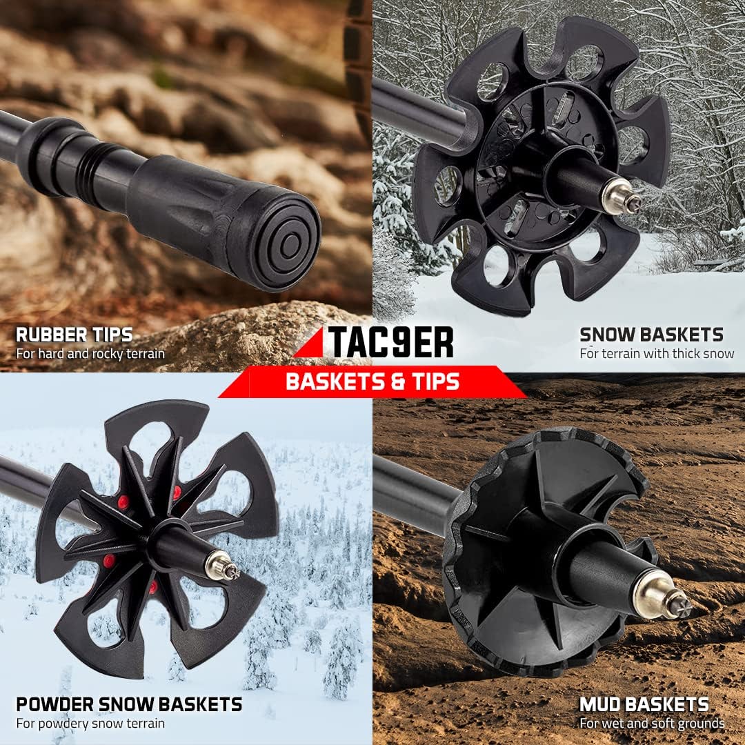 Carbon Fiber Trekking Poles for Hiking Collapsible and Foldable