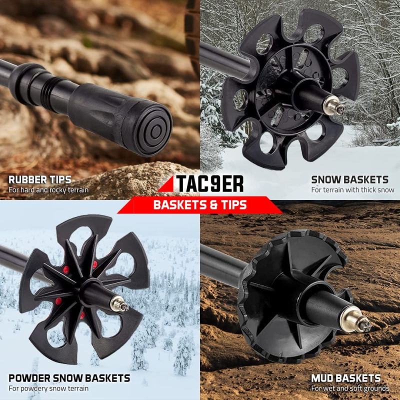 Carbon Fiber Trekking Poles for Hiking Collapsible and Foldable