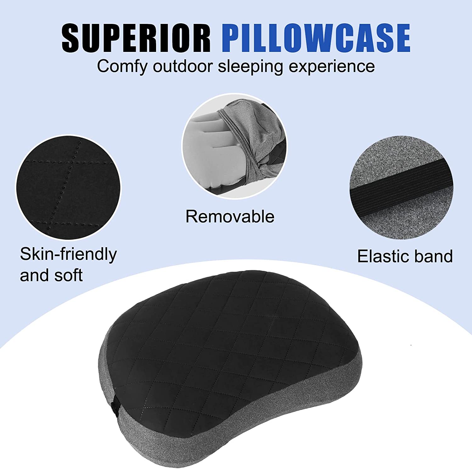 Ultralight and Portable Inflatable Pillow for Camping